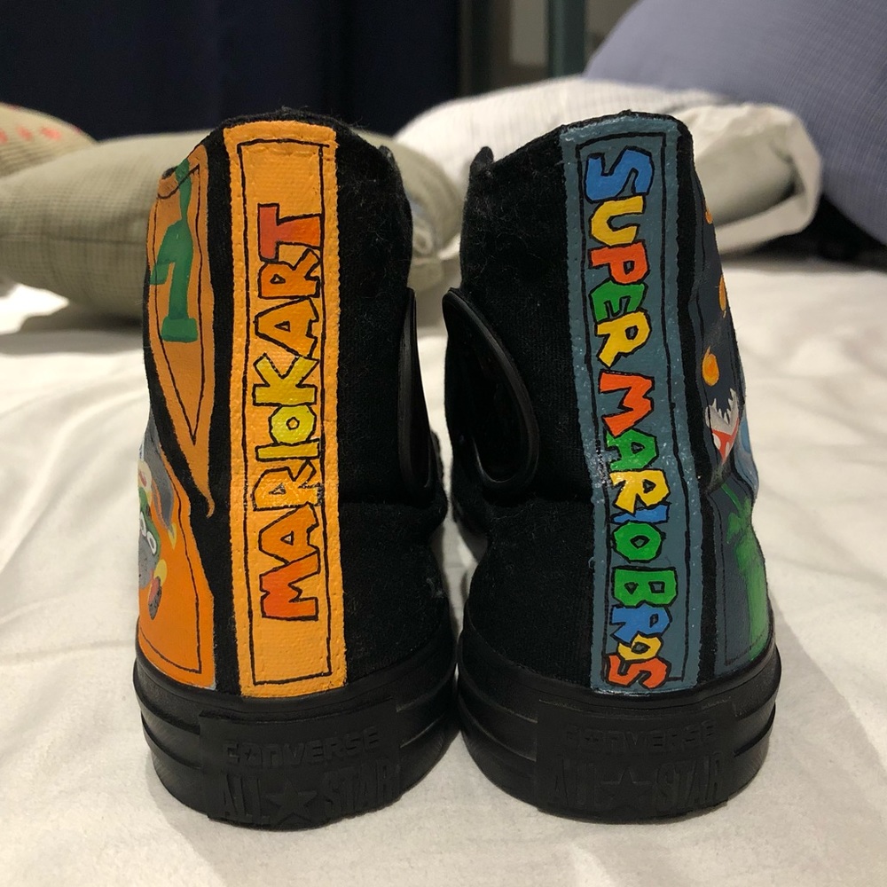 Custom Mario Kart x Super Mario Bros Converse!